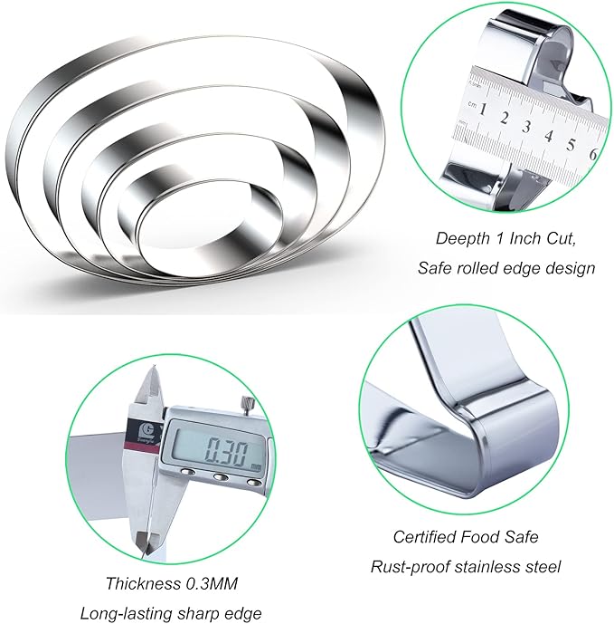 Oval Cookie Cutter Set Large - Image 3