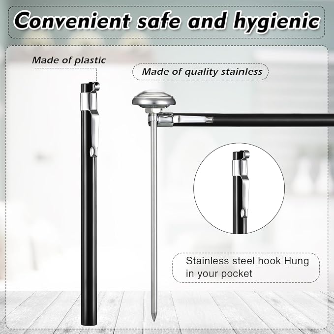 Xuhal 12 Pcs Stainless Steel Kitchen Thermometer - Image 3