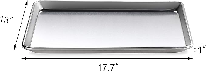 New Star Foodservice Commercial-Grade 18-Gauge Aluminum Sheet Pan/Bun Pan - Image 3