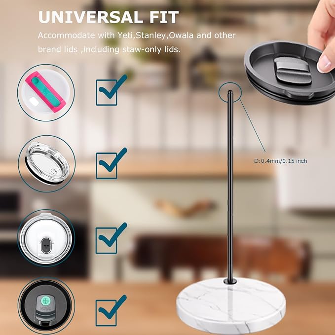 Stainless Steel Tumbler Lid Organizer - Image 2