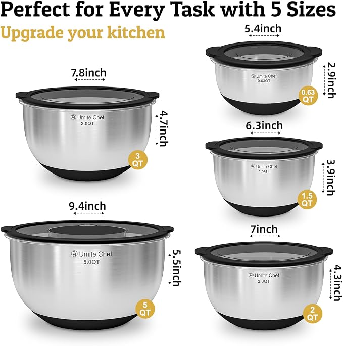Mixing Bowls with Lids Set - Image 2