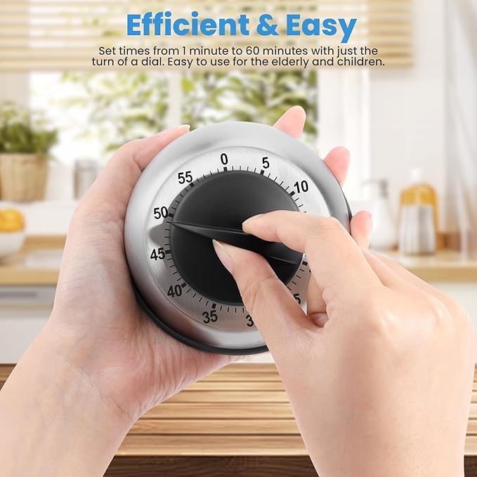 Kitchen Timer for Cooking, Chef Cooking Magnetic Timer - Image 2
