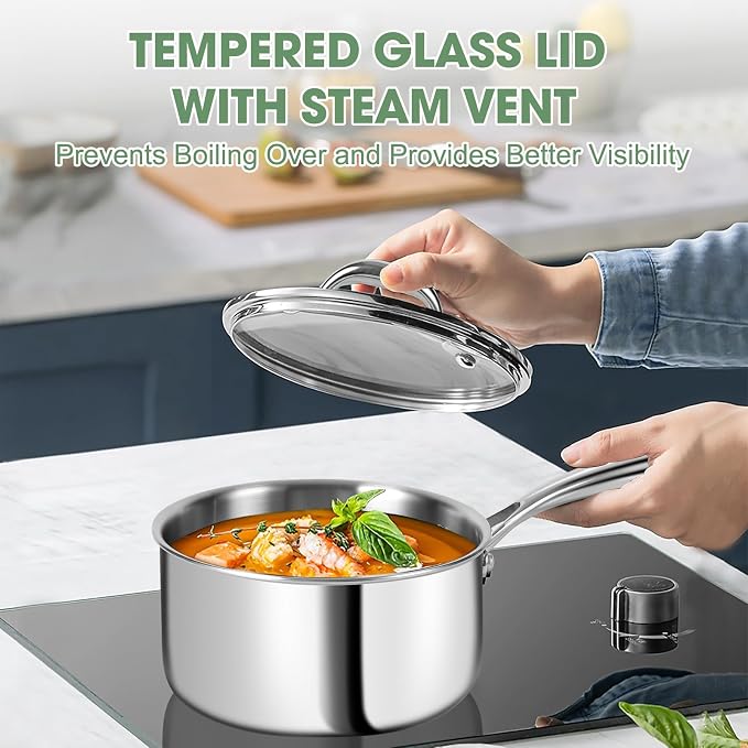 3 Ply Stainless Steel 11-Piece Cookware Set - Image 5