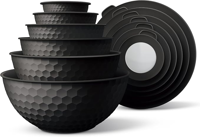 COOK WITH COLOR Mixing Bowls with Lids by CookwithColor