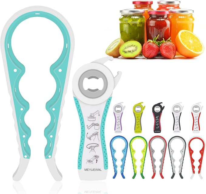 Jar Opener for Weak Hands - 5 in 1 Multi Function Can Opener Bottle Opener Kit by Unknown