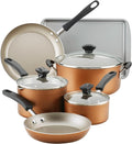 Farberware Cookstart DiamondMax Nonstick Cookware/Pots and Pans Set, Dishwasher by Farberware