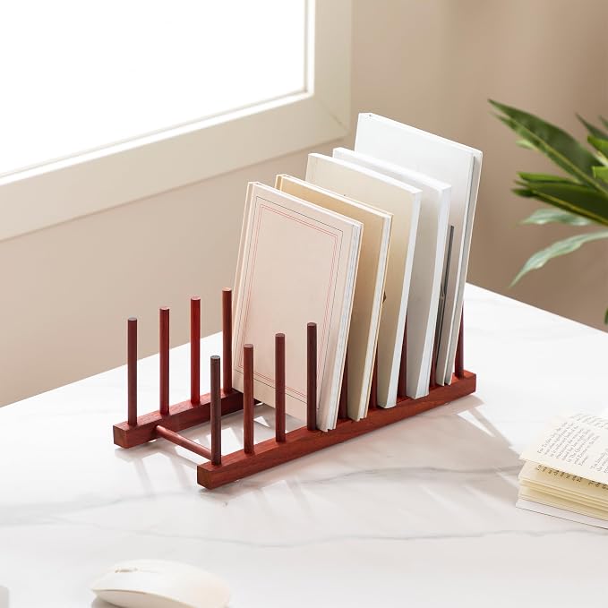 HBlife 2pcs Rosewood Wooden Dish Drying Rack - Image 6