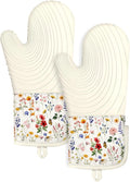Slohif Long Silicone Oven Mitts Heat Resistant by Slohif