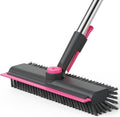 AIR U+ Floor Scrub Brush with Long Handle, 3 in 1 Scrape and Heavy-Duty Stiff by AIRU