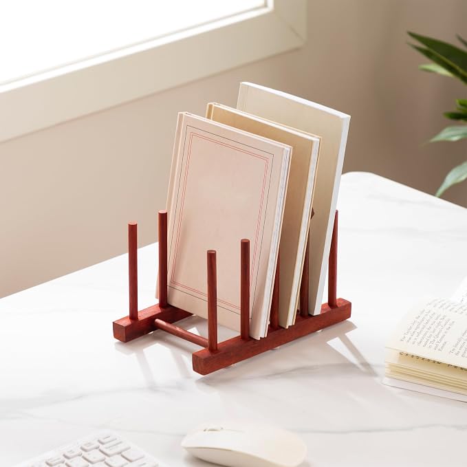HBlife 4pcs Rosewood Wooden Dish Drying Rack - Image 6
