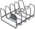 GreenPan Stainless Steel Wire Pots and Pans Lid Storage Rack, Holds 4 Lid Covers by GreenPan