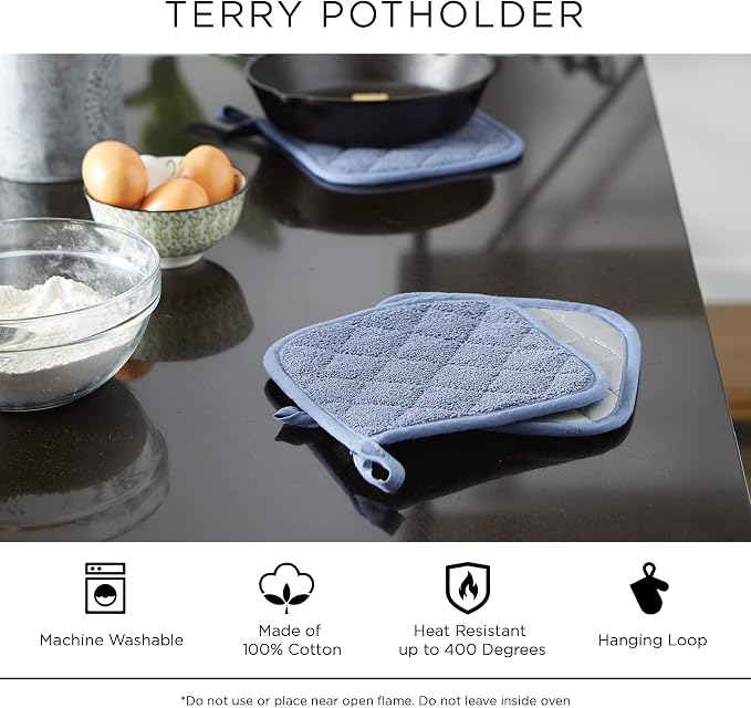 DII Basic Terry Collection Quilted 100% Cotton, Honey Gold, 3 Piece - Image 7