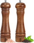 Haomacro Wooden Salt and Pepper Grinder Set Refillable Salt & Pepper Mills by Haomacro