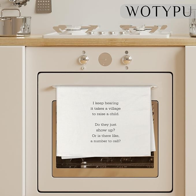 Funny Kitchen Towels, Humorous Gifts Dish Tea Towels, I Keep Hearing it Takes a - Image 3