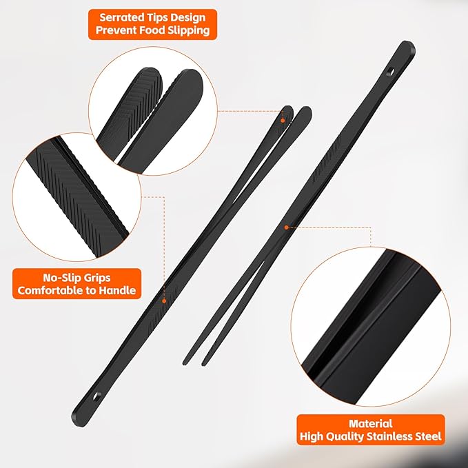 Tifanso Kitchen Tongs for Cooking - Image 3