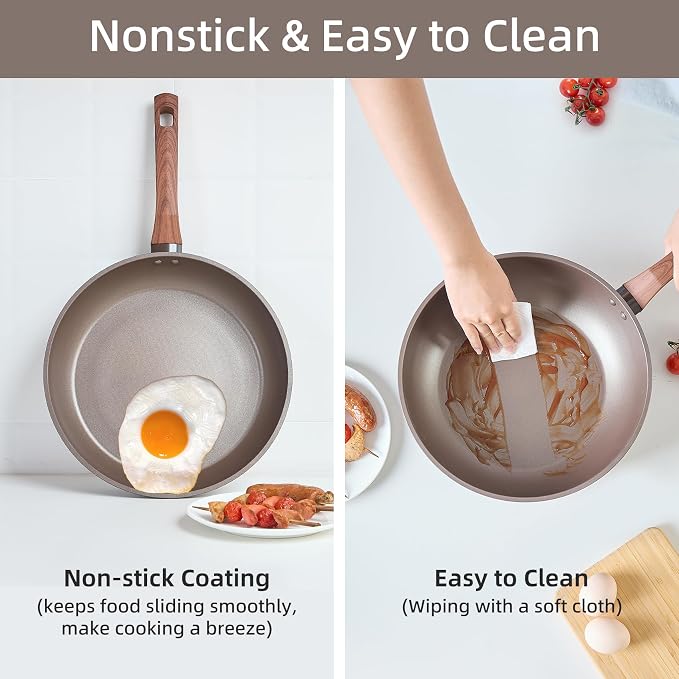 10 Pcs Pots and Pans Set Non Stick, Kitchen Cookware Sets - Image 5