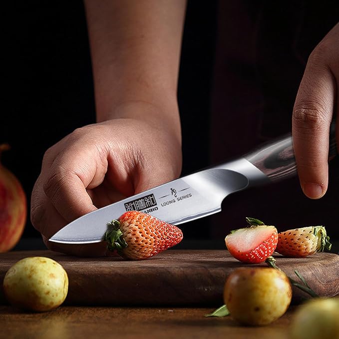 HOSHANHO 3.75 inch Paring Knife, Japanese High Carbon Stainless Steel Small - Image 7