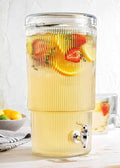 Glass Beverage Dispenser, 2.75 Gallon Capacity by MosJos