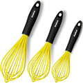 Anaeat Silicone Whisk, Thick Stainless Steel Wire Inner Heat Resistant by Anaeat