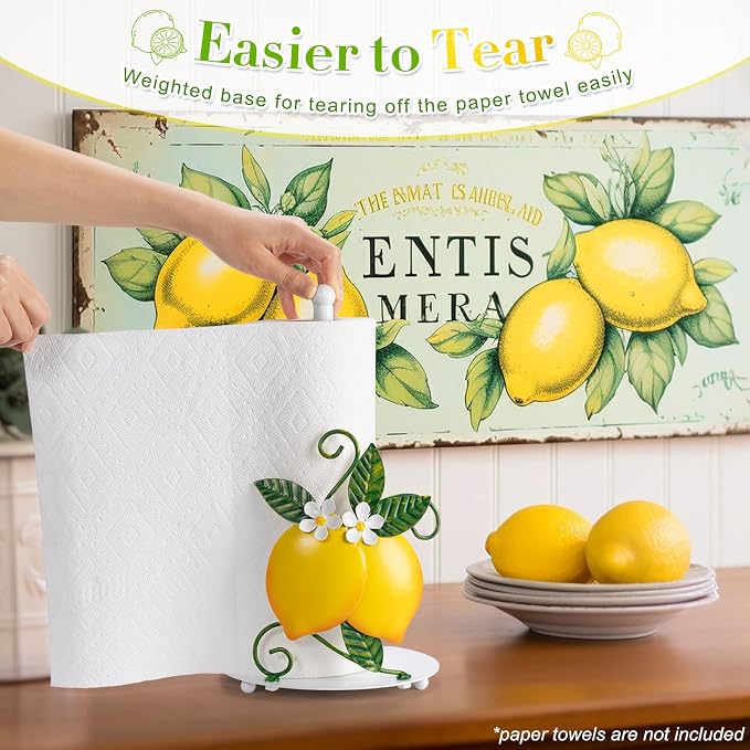 Lemon Paper Towel Roll Holder Countertop - Image 4