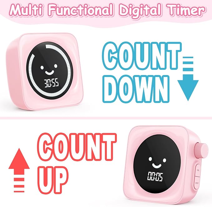 Visual Timer for Kids, 99 Minute Digital Cute Kids Visual Timer Classroom Timer - Image 5