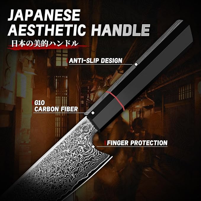 TIVOLI Damascus Knife Set 3PCS - Image 4