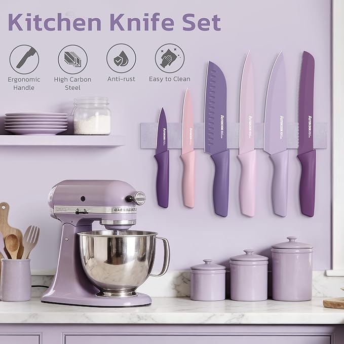 Astercook Knife Set, 13 Pieces Kitchen Knives Set - Image 4