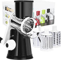 Rotary Cheese Grater with Handle, Kitchen Mandoline Vegetable Slicer with 3 by REDPANT