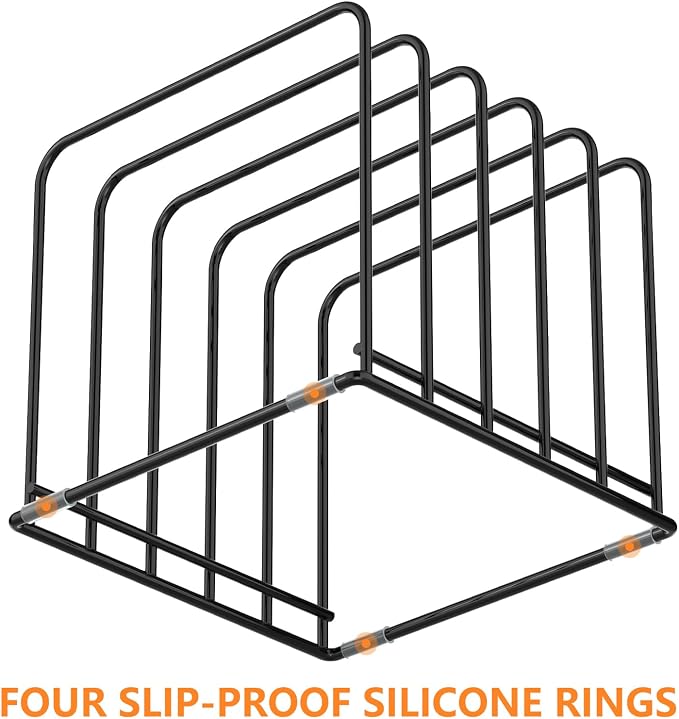 KORRTFID Kitchen Cabinet Organizer, Steel Cookware Holder, Divided Holder - Image 4