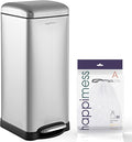 happimess HPM1007D Betty Retro 8-Gallon Step-Open Trash Can by Happimess