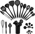 E-far Silicone Cooking Utensils Set, 25 Piece Kitchen Utensils by E-far