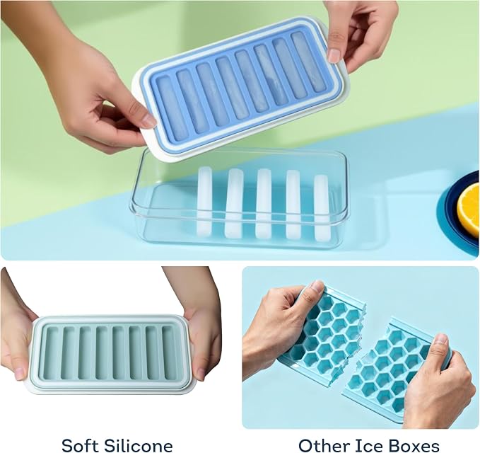 Lily's Home Flexible Silicone Ice Cube Tray - Image 5