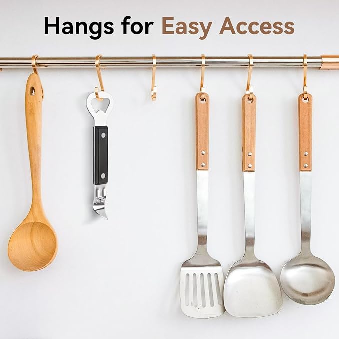 Anyongora 2-in-1 Can Punch Opener & Bottle Opener, Can Opener, Stainless Steel - Image 2
