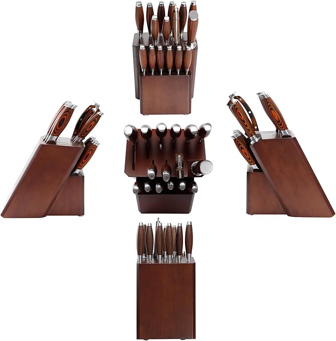 MSY BIGSUNNY Knife Block Set 17-piece Knife Set - Image 2