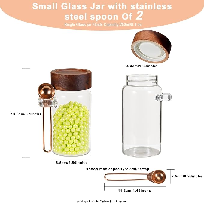 8 oz Small Glass Mason Jars - Image 2