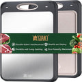 GUANCI Cutting Board for Kitchen Double Sided 304 Stainless Steel Chopping by GUANCI