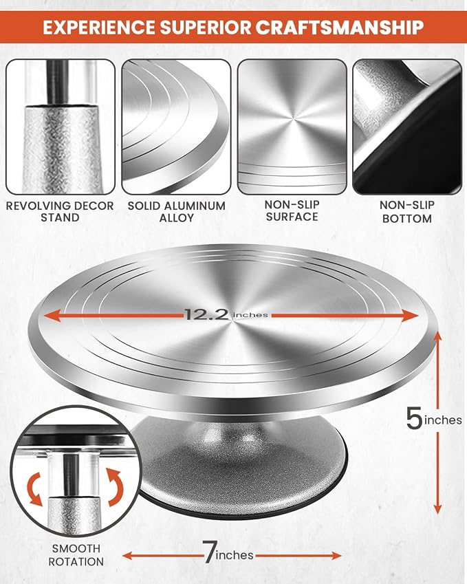 RFAQK 250 PCs Aluminum Cake Decorating Tools Kit - Image 2