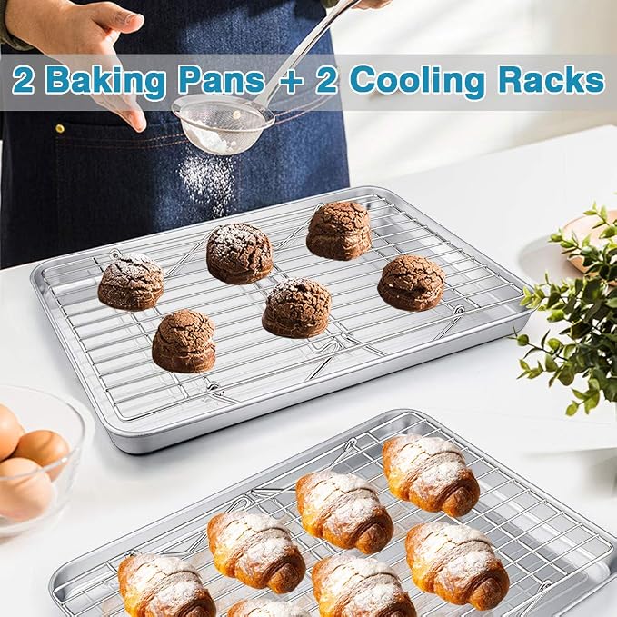 P&P CHEF 16 Inch Stainless Steel Baking Sheet - Image 7