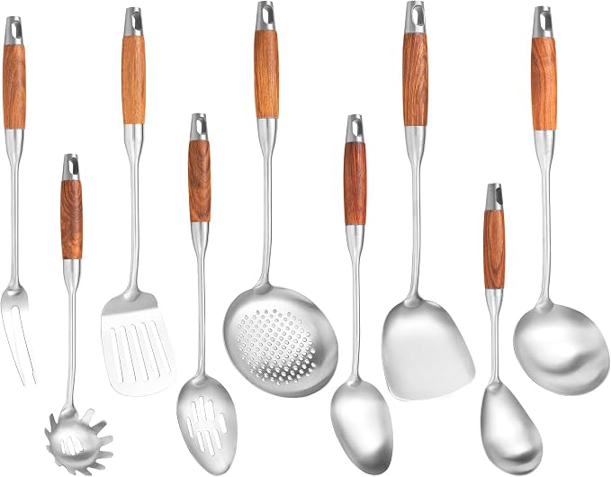 Stainless Steel Kitchen Utensils Set by NIITAWH