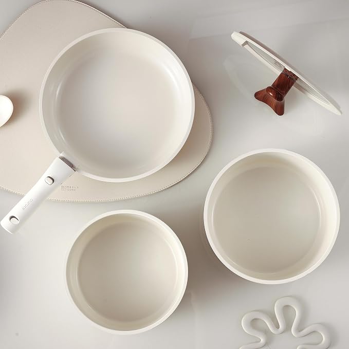 CAROTE Ceramic Pots and Pans Set Non Stick, Nonstick Kitchen Cookware Sets - Image 5