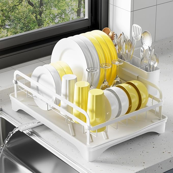 LIYI Dish Drying Rack for Kitchen Counter by LIYIBambooHairBrush