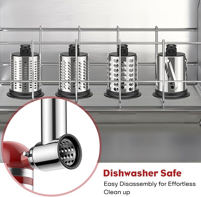 Stainless Steel Slicer Shredder Attachment - Image 6
