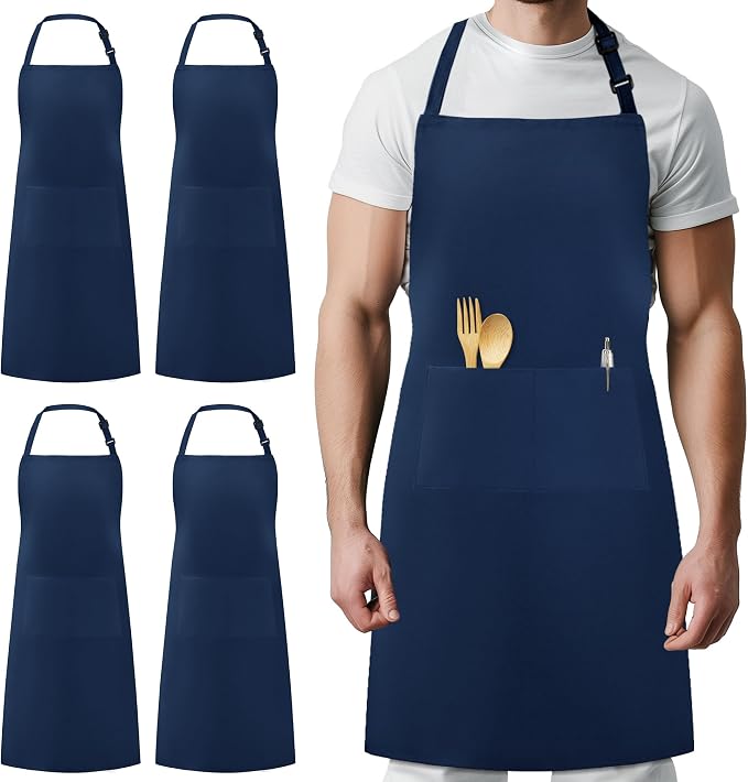 Syntus 4 Pack Adjustable Bib Apron by Syntus