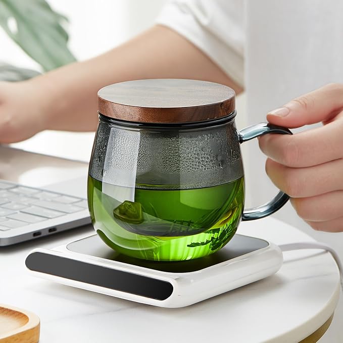 17 OZ Glass Tea Cup with Infuser and Lid, 500 ML Large Borosilicate Teacup - Image 8