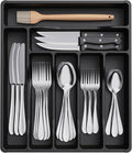 Lifewit Silverware Drawer Organizer Tray, Plastic Cutlery Storage by Lifewit