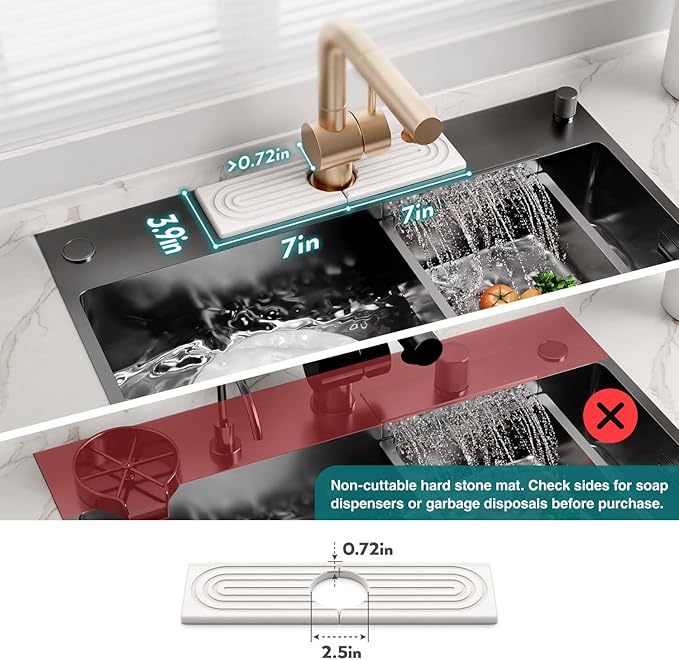 eormoe Diatomite Kitchen Faucet Mat - Image 4