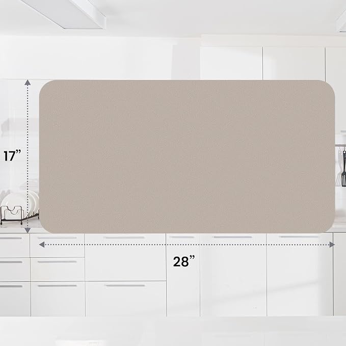WISELIFE Dish Drying Mat Super Absorbent Drying Mat Large Dish Drying Mats - Image 3