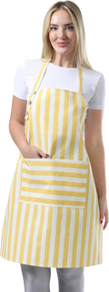 TOSHEX Kitchen Apron Waterdrop Resistant Cotton Apron by TOSHEX