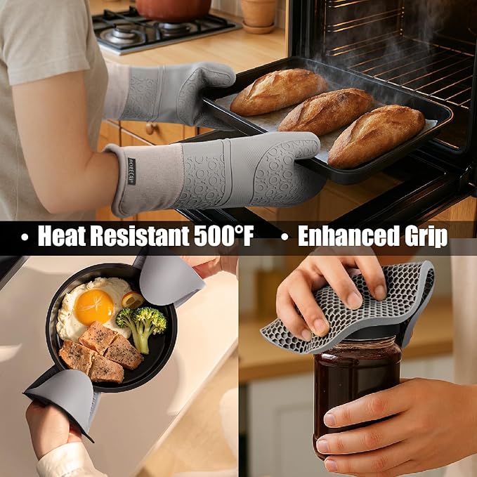 Rorecay 6pcs Oven Mitts and Pot Holders Sets - Image 6