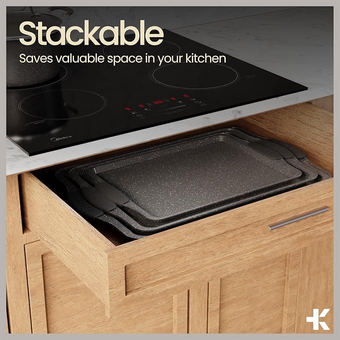 BAKKEN Cookie Sheets for Baking Nonstick Set - Image 6